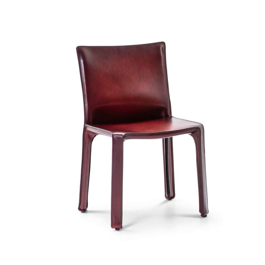 CAB 412 free-standing cowhide design chair by Cassina