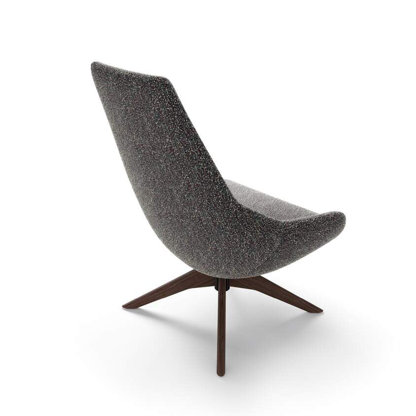 Exord high-back swivel armchair by Cassina