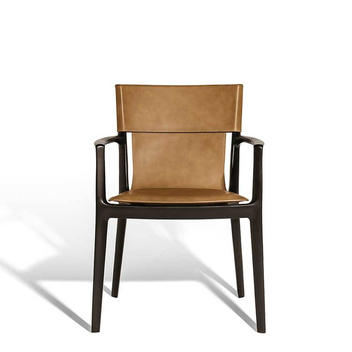 ISADORA - Tanned leather chair