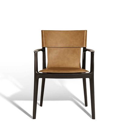 ISADORA - Tanned leather chair
