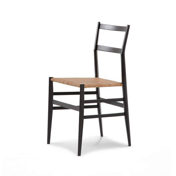 699 Superleggera Cane Wood Chair by Cassina #Ashwood Lacquered Black