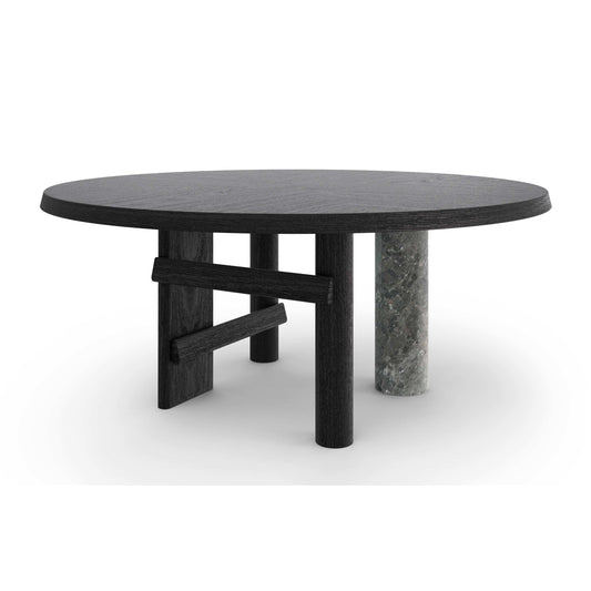 SENGU Wood top round table