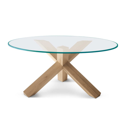 La Rotonda Round Glass Top Table by Cassina