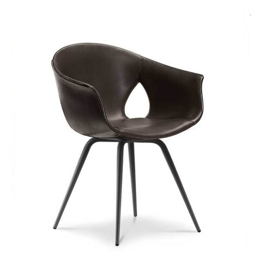 GINGER ALE - Small Armchair with Metal Legs