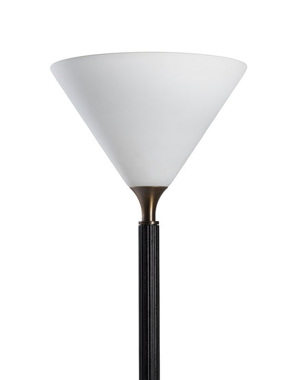 DUO - Wood and glass floor lamp