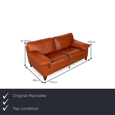 Crack Leather 2-Seater Sofa from Machalke-RQW-2016691