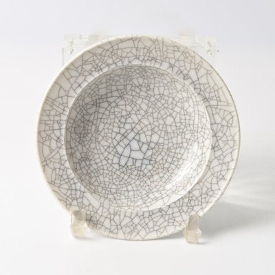 Crackle-Glaze Porcelain Plate from KPM Berlin, 1930s-IXK-1788179