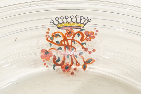 Craft Blown Glass Dish, Spain-UJE-1332210