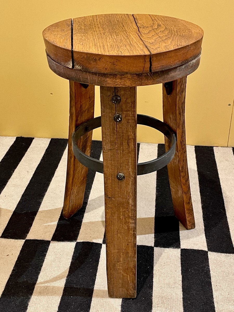 Craft Stools, France, 1950s, Set of 2