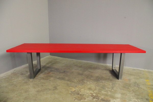 Craft Table in Red Brushed Fir, 2000s-KNM-1374925