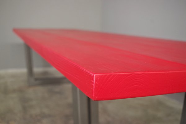 Craft Table in Red Brushed Fir, 2000s-KNM-1374925