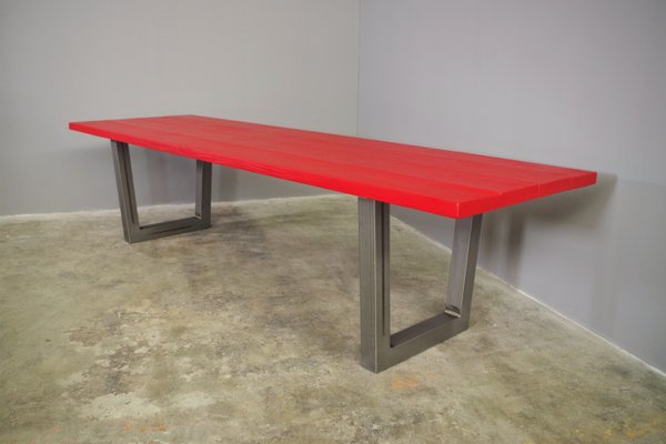 Craft Table in Red Brushed Fir, 2000s-KNM-1374925