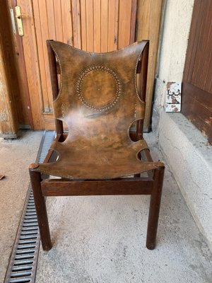 Craftsman Leather Chair, 1970s-OXJ-1194132