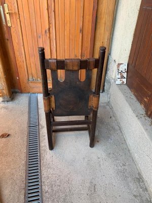 Craftsman Leather Chair, 1970s-OXJ-1194137