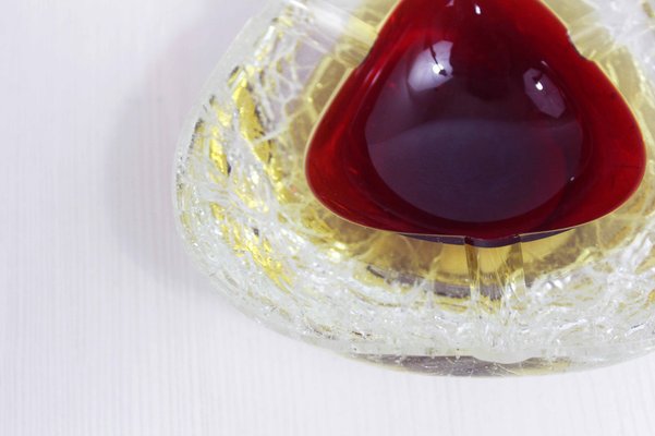 Craquele Murano Glass Ashtray-BQF-1021519