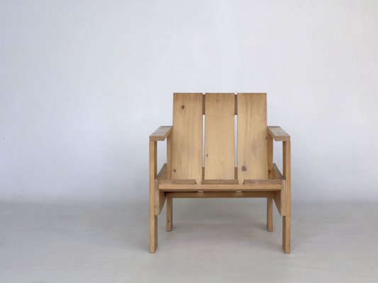 Crate Armchair by Gerrit Rietveld for Gerard van de Groenekan, 1970s-MB-811102