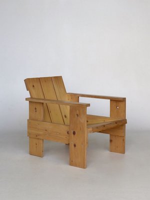 Crate Armchair by Gerrit Rietveld for Gerard van de Groenekan, 1970s-MB-811102