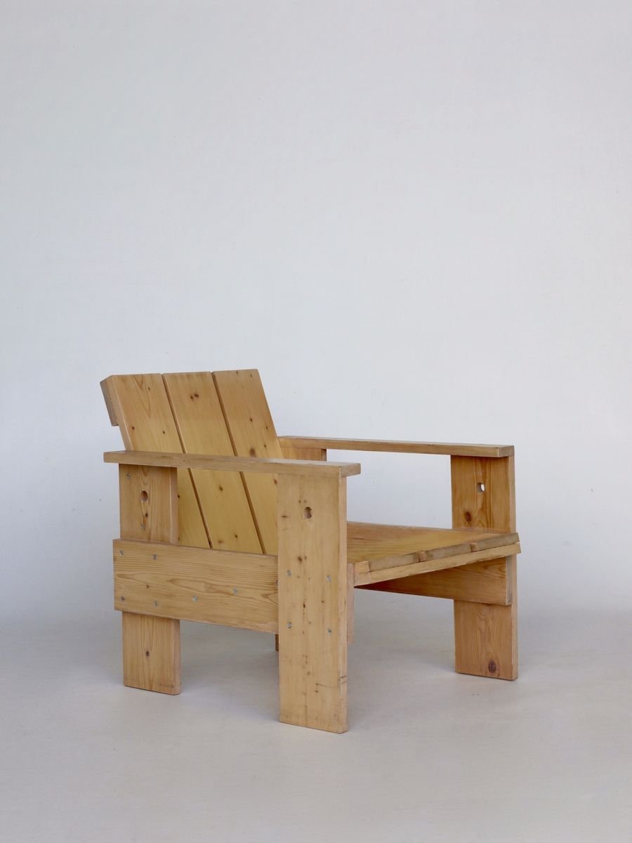 Crate Armchair by Gerrit Rietveld for Gerard van de Groenekan, 1970s