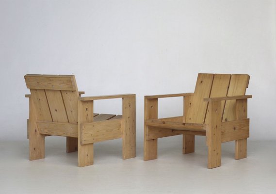 Crate Armchair by Gerrit Rietveld for Gerard van de Groenekan, 1970s-MB-811099