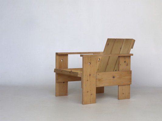 Crate Armchair by Gerrit Rietveld for Gerard van de Groenekan, 1970s-MB-811102