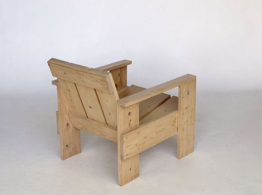 Crate Armchair by Gerrit Rietveld for Gerard van de Groenekan, 1970s-MB-811099