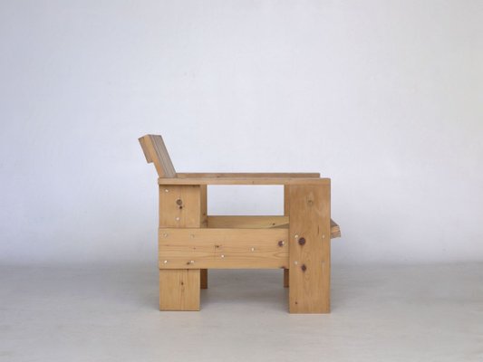 Crate Armchair by Gerrit Rietveld for Gerard van de Groenekan, 1970s-MB-811102