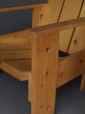 Crate Armchairs by Gerrit Rietveld for Gerard van de Groenekan, 1970s, Set of 2-MB-1358168