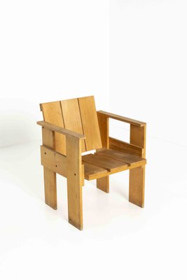 Crate Chair by Gerrit Rietveld for Cassina, Netherlands, 1930s-UQV-1295846