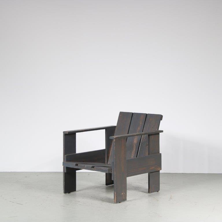 Crate Chair by Gerrit Thomas Rietveld, the Netherlands, 1960s