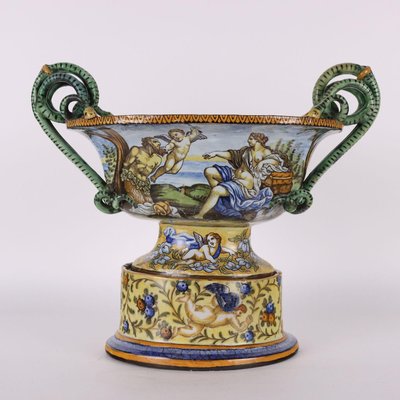 Crater Vase in Majolica, Naples-VMM-2023937