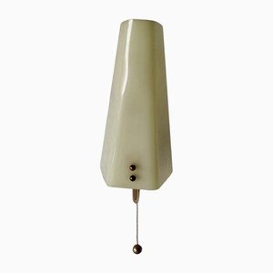 Cream Acrylic Glass Wall Lamp, Germany, 1950s-RDS-1146572