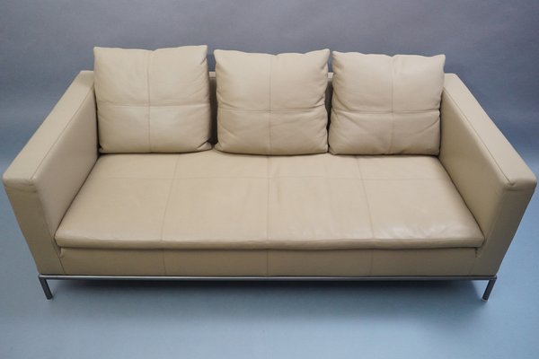 Cream Beige Leather Sofa by Antonio Citterio for B&b Italia, 2000s-RST-1371924