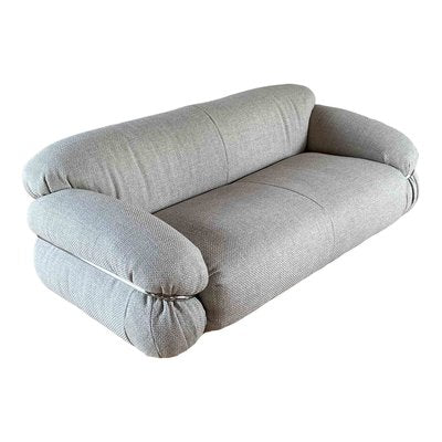 Cream Bouclé Sesann 2-Seat Sofa by Gianfranco Frattini for Cassina, 1973-RPH-889122