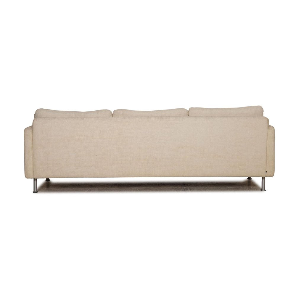 Cream Fabric 3-Seater Conseta Sofa from COR