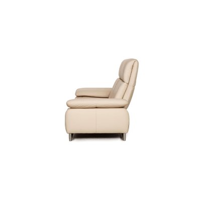 Cream Leather Chillout Two-Seater Sofa from Willi Schillig-RQW-1313428