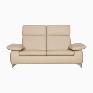 Cream Leather Chillout Two-Seater Sofa from Willi Schillig-RQW-1313428