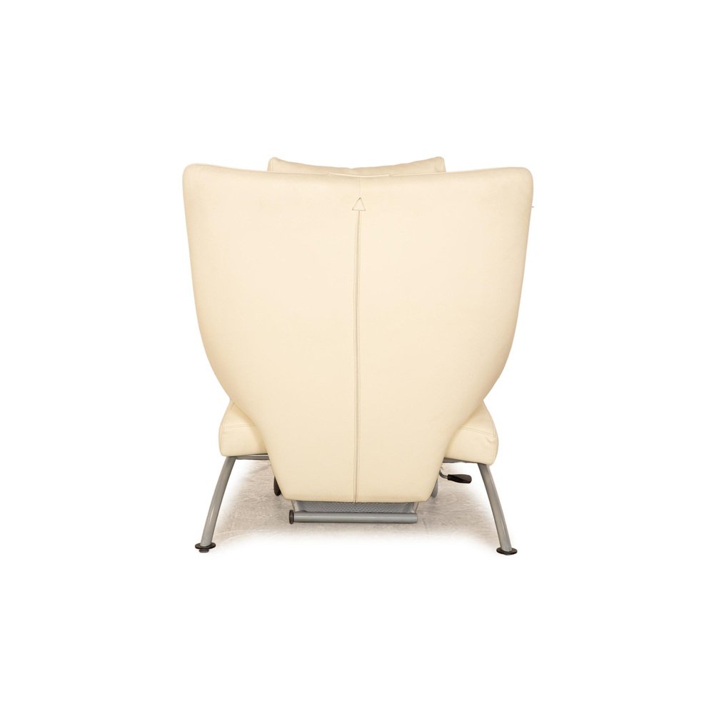 Cream Solo 699 Leather Lounge Chair from WK Wohnen