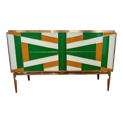 Credenza with 2 Glass Doors, 1990s-BEW-1765163