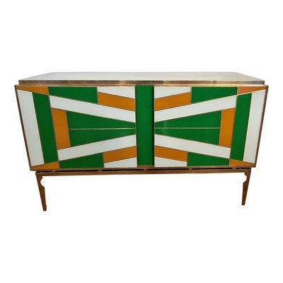 Credenza with 2 Glass Doors, 1990s-BEW-1765163