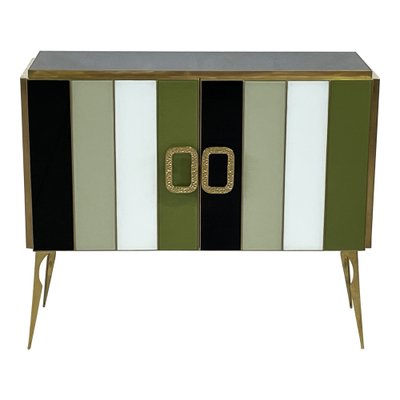 Credenza with Two Doors in Murano Glass, 1980s-BEW-1792485