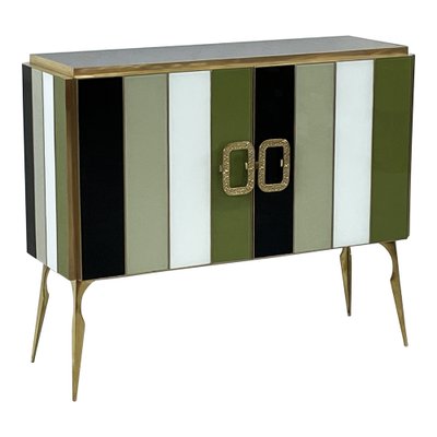 Credenza with Two Doors in Murano Glass, 1980s-BEW-1792485