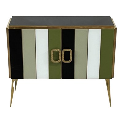 Credenza with Two Doors in Murano Glass, 1980s-BEW-1792485