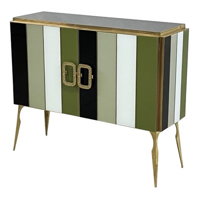 Credenza with Two Doors in Murano Glass, 1980s-BEW-1792485