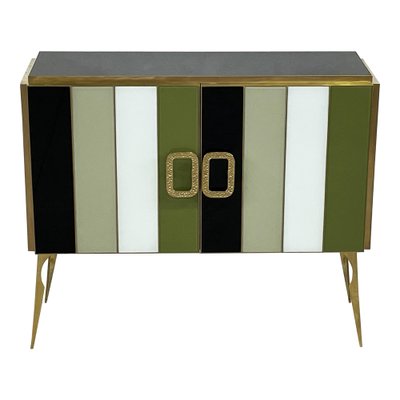 Credenza with Two Doors in Murano Glass, 1980s-BEW-1792485