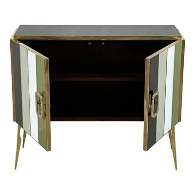 Credenza with Two Doors in Murano Glass, 1980s-BEW-1792485