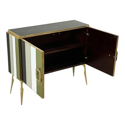 Credenza with Two Doors in Murano Glass, 1980s-BEW-1792485