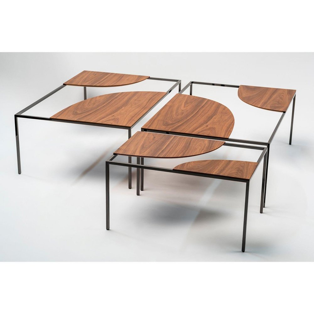 Creek Coffee Tables by Nendo, Set of 3