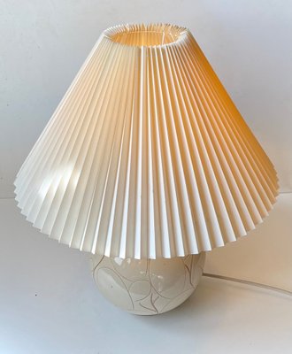 Creme Glaze Ceramic Table Lamp from Herman A. Kähler, 1920s-LCR-1320007