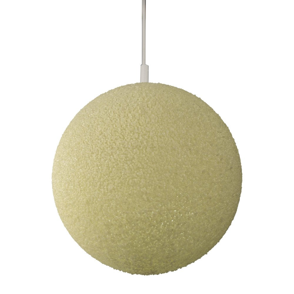 Creme Sugarball Moon Pendant Lamp by John & Sylvia Reid for Rotaflex