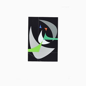 Crescent Moon - Original Screen Print by Luigi Veronesi - 1970s-ZCI-755734